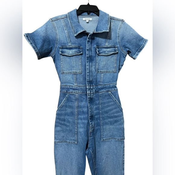 Good American Fit For Success Denim Jumpsuit Size M - Picture 5 of 15